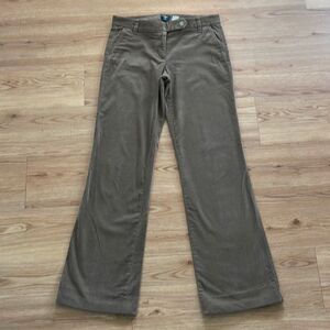 J. Crew Womens Stretch City Fit Brown Corduroy Wide Leg Pants 4 Casual Soft